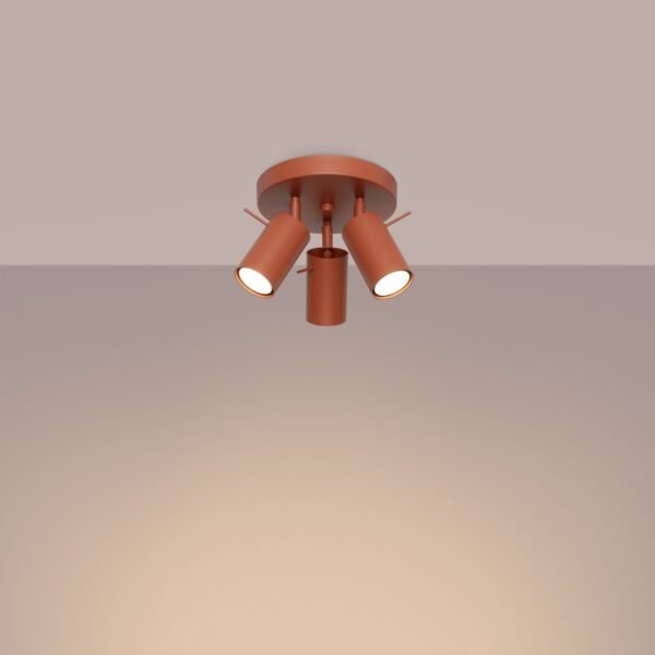 Ceiling Lamp Ring 3p Red Ochra - Image 3