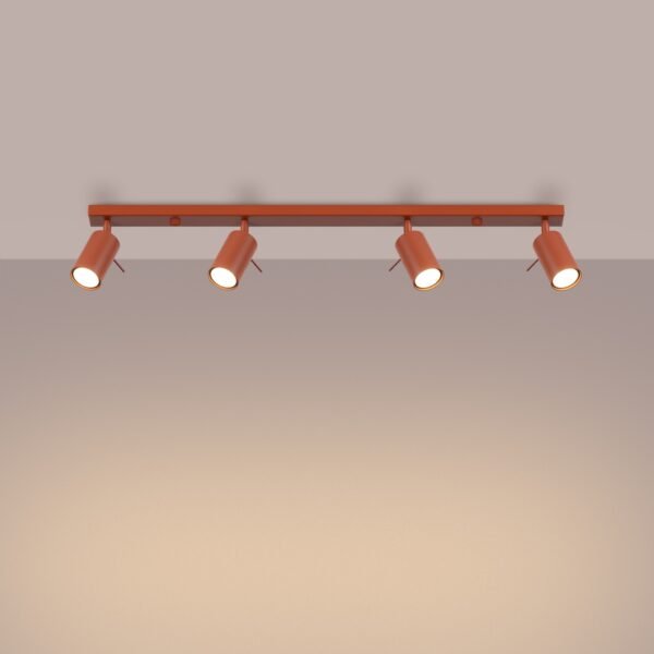 Ceiling Lamp Ring 4l Red Ochra - Image 3