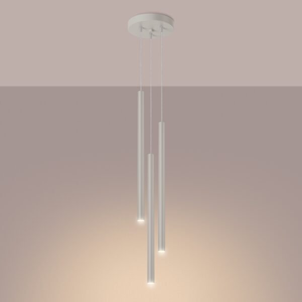 Pendant Lamp Pastelo 3p Beige - Image 3