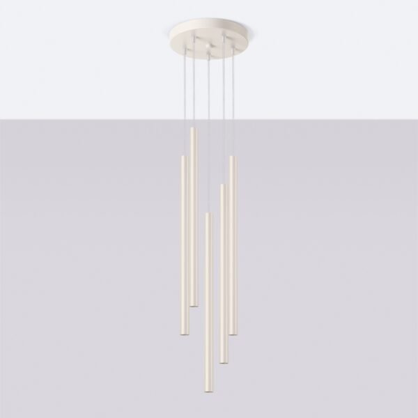 Pendant Lamp Pastelo 5p Beige - Image 2