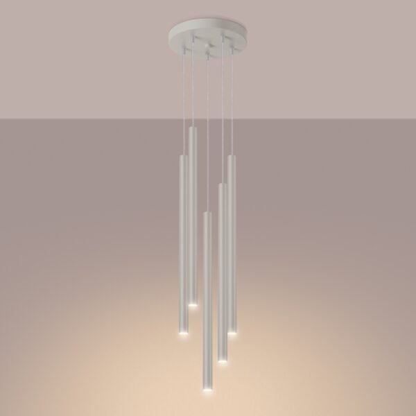 Pendant Lamp Pastelo 5p Beige - Image 3
