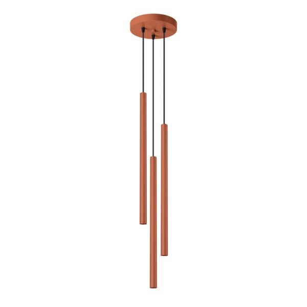 Pendant Lamp Pastelo 3p Red Ochre