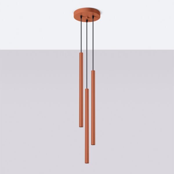 Pendant Lamp Pastelo 3p Red Ochre - Image 2
