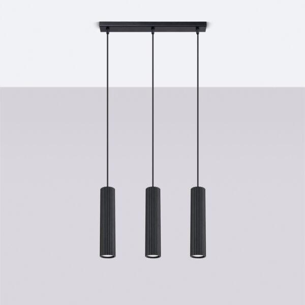 Pendant Lamp Karbon 3l Black - Image 2
