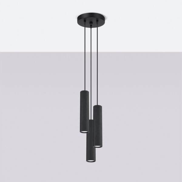 Pendant Lamp Karbon 3p Black - Image 2