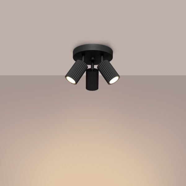 Ceiling Lamp Karbon 3p Black - Image 3
