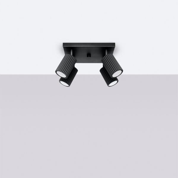Ceiling Lamp Karbon 4 Black - Image 2