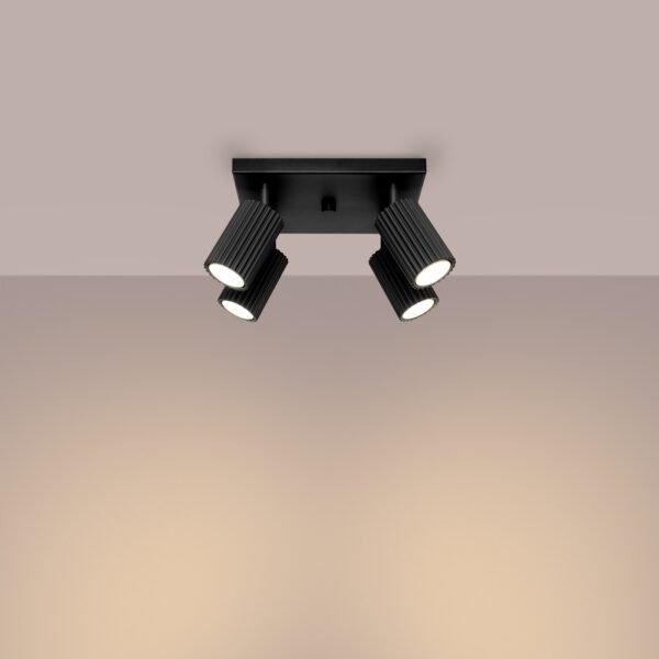 Ceiling Lamp Karbon 4 Black - Image 3