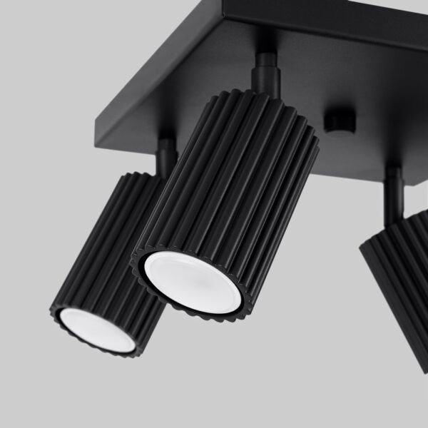 Ceiling Lamp Karbon 4 Black - Image 4