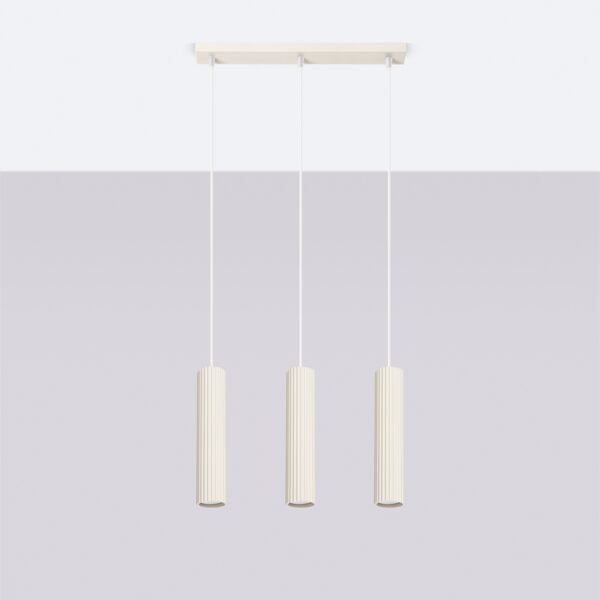 Pendant Lamp Karbon 3l Beige - Image 2