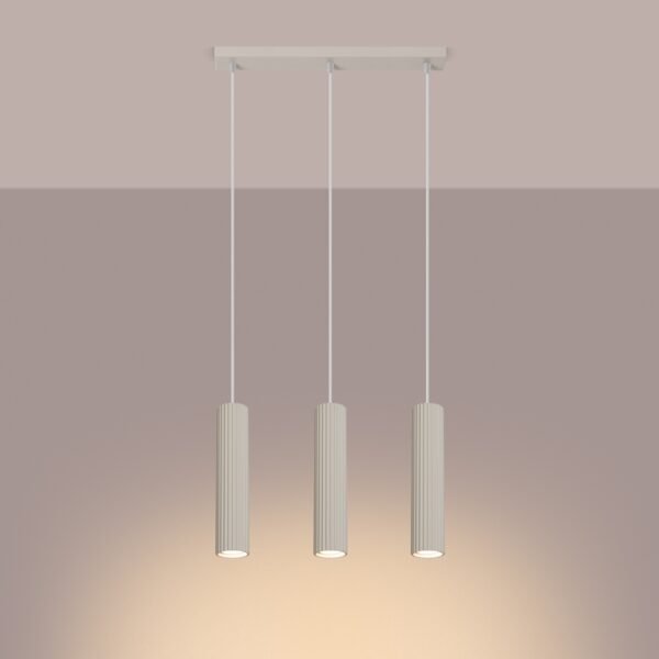 Pendant Lamp Karbon 3l Beige - Image 3