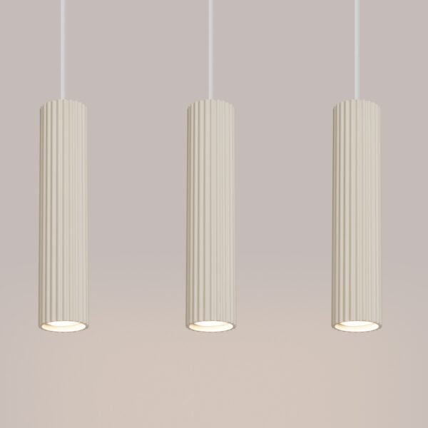 Pendant Lamp Karbon 3l Beige - Image 5