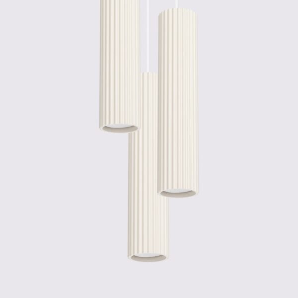 Pendant Lamp Karbon 3p Beige - Image 4