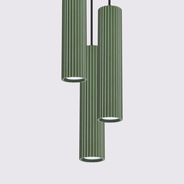 Pendant Lamp Karbon 3p Beige - Image 4