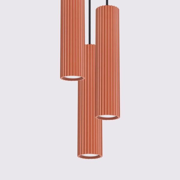 Pendant Lamp Karbon 3p Beige - Image 4